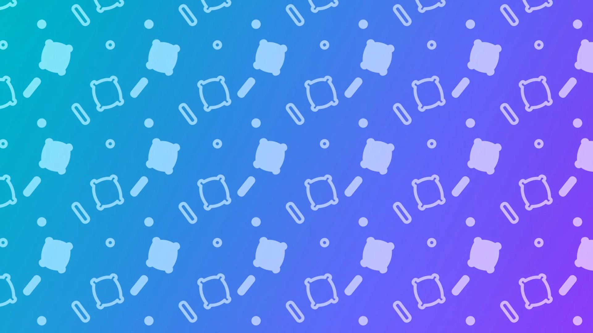 Des coussins sur fond de bleu et de violet... Trop stylé !!